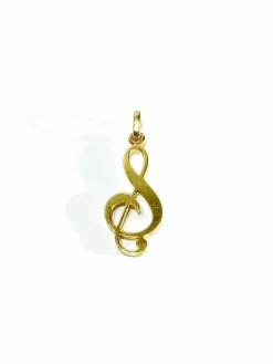 Pendentif Note de Musique en or jaune