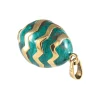 Pendentif Oeuf émaillé vert