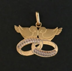 Pendentif Oiseaux 2 ors
