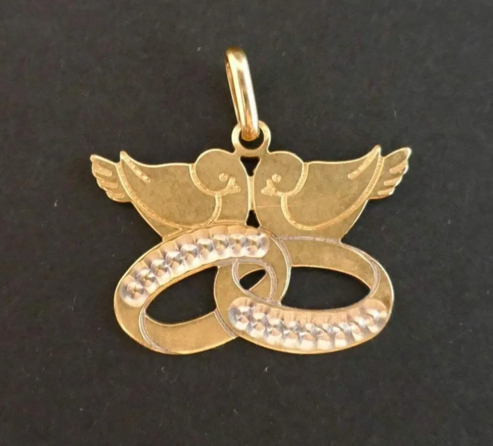 Pendentif Oiseaux 2 ors