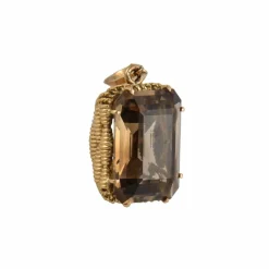 PENDENTIF OR & TOPAZE