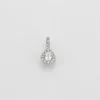 Pendentif or blanc 18 carats diamants