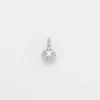 Pendentif or blanc 18 carats diamants