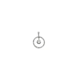 Pendentif Or Blanc & Diamants