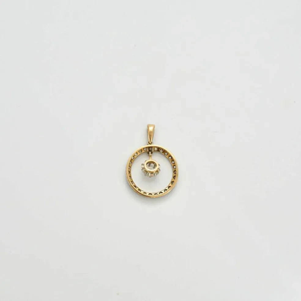 Pendentif Or Blanc & Diamants