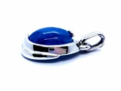 Pendentif Or blanc Agate