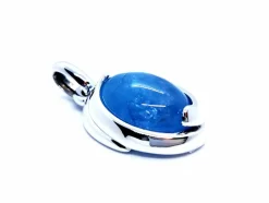 Pendentif Or blanc Agate