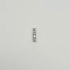 Pendentif or blanc aigues marines