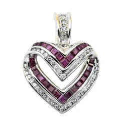 Pendentif Or blanc Diamant