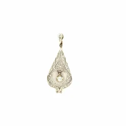 Pendentif Or Blanc Diamants