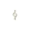 Pendentif or blanc diamants