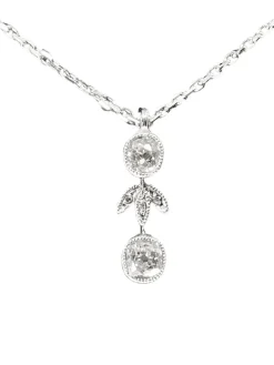 Pendentif Or blanc Diamants