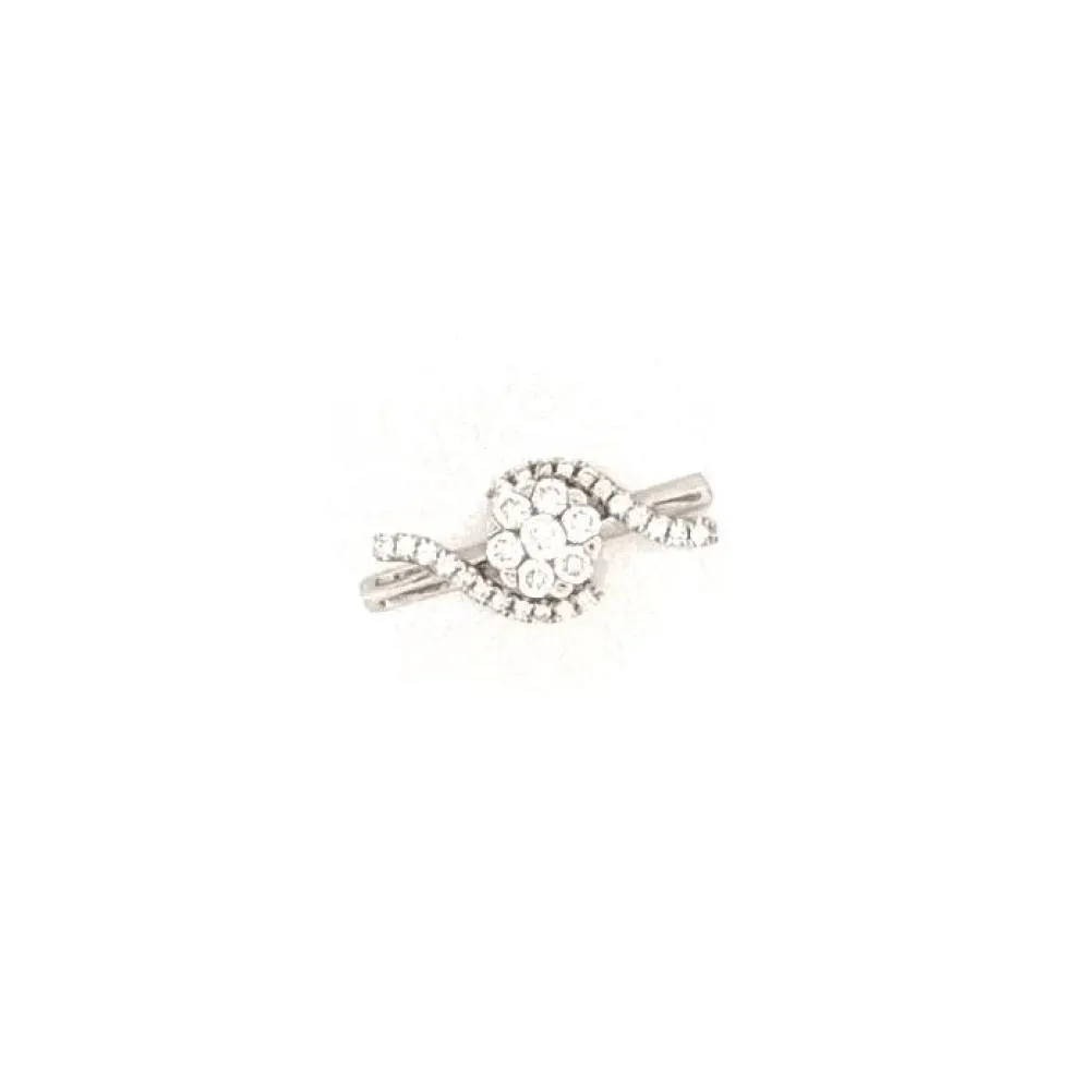 Pendentif or blanc diamants