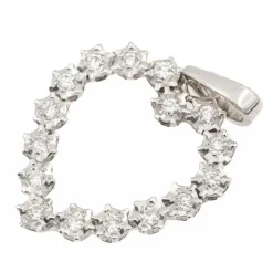 Pendentif Or Blanc Diamant
