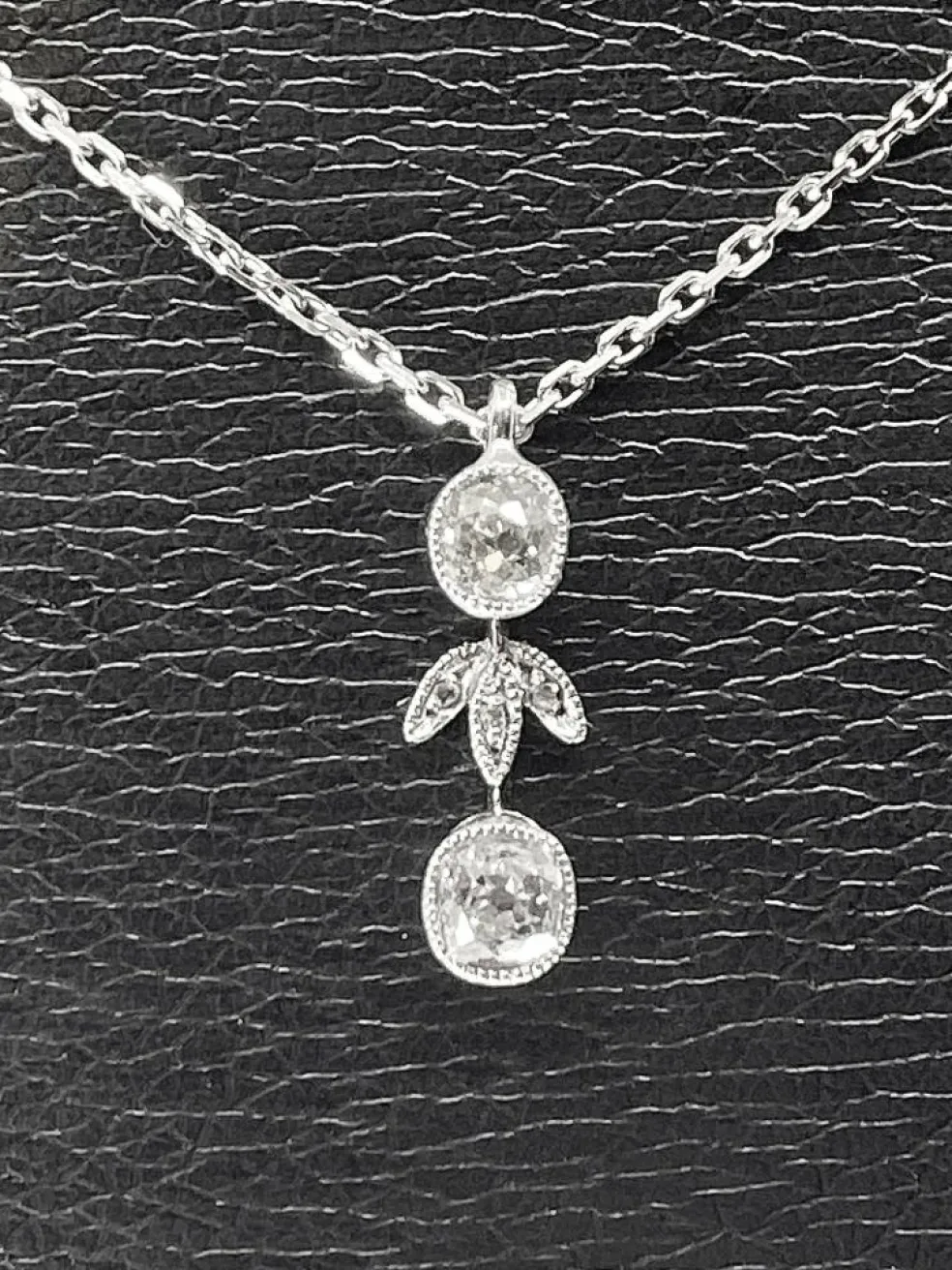 Pendentif Or blanc Diamants