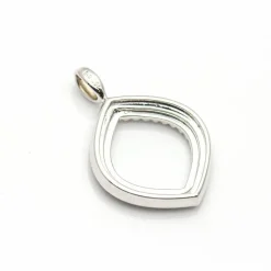 Pendentif Or blanc Diamants