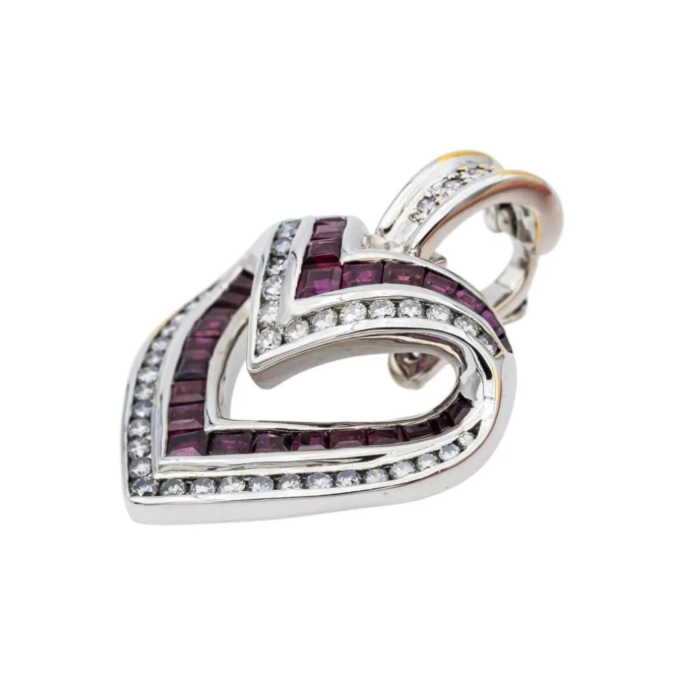 Pendentif Or blanc Diamant