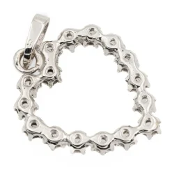 Pendentif Or Blanc Diamant