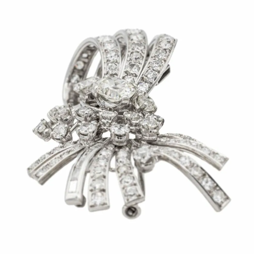 Pendentif Or blanc Diamant
