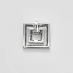 Pendentif or blanc et diamants
