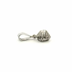 Pendentif Or Blanc 18k & Diamant