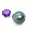 Pendentif Or blanc Perle