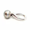 Pendentif Or blanc Perle