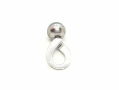 Pendentif Or blanc Perle