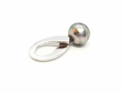 Pendentif Or blanc Perle