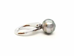 Pendentif Or blanc Perle