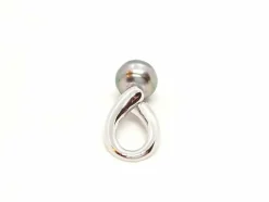 Pendentif Or blanc Perle