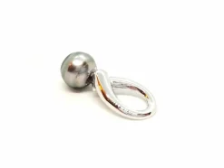 Pendentif Or blanc Perle