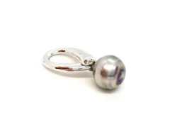 Pendentif Or blanc Perle