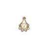 Pendentif or blanc perle de culture