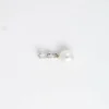 PENDENTIF OR BLANC PERLE DIAMANT