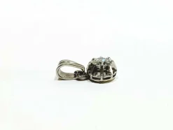 Pendentif or blanc platine et diamant