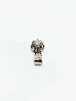 Pendentif or blanc platine et diamant