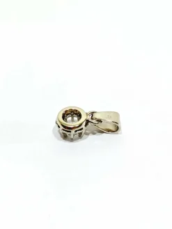 Pendentif or blanc platine et diamant