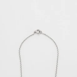 Pendentif or blanc, rubis, diamants