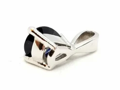 Pendentif Or blanc Saphir