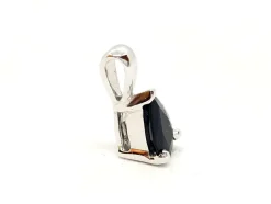 Pendentif Or blanc Saphir