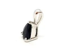Pendentif Or blanc Saphir