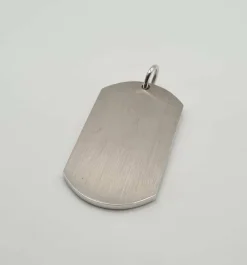 Pendentif or blanc serti de diamants noirs et blancs