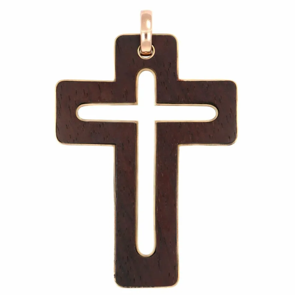 Pendentif Or et Bois d'ébène