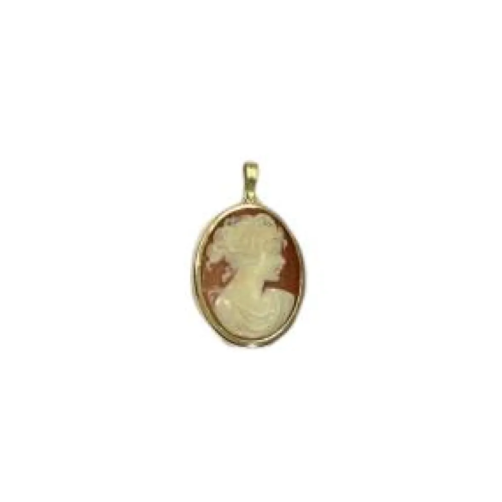 Pendentif Or Et Camée Coquillage