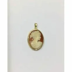 Pendentif Or Et Camée Coquillage