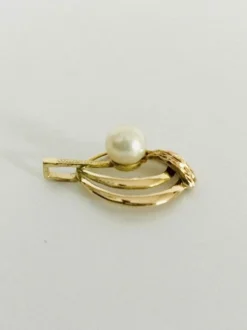 Pendentif Or Et Perle