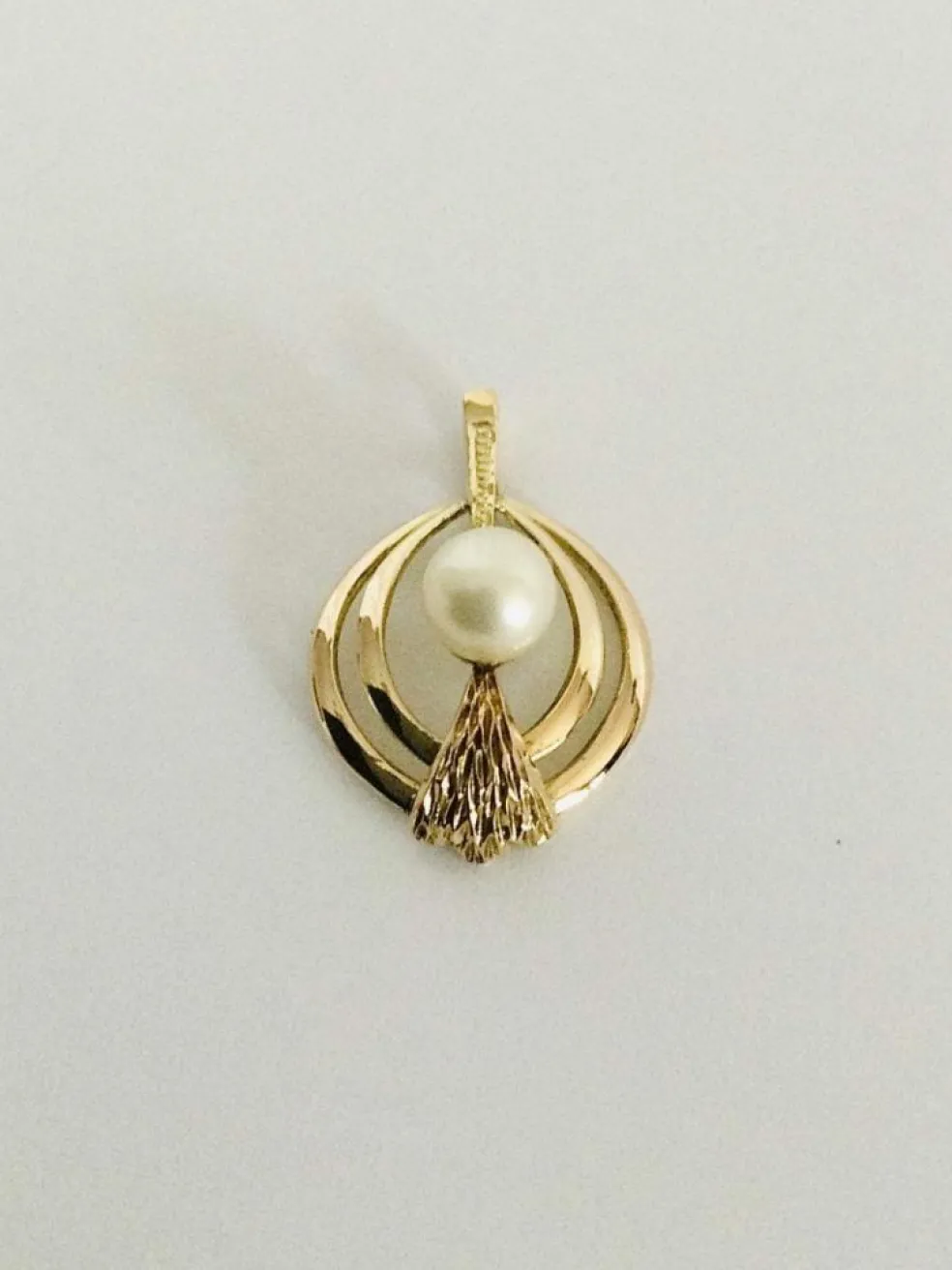 Pendentif Or Et Perle