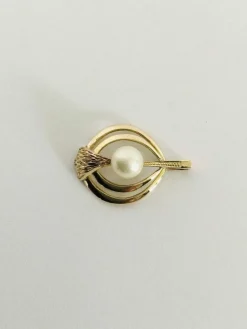 Pendentif Or Et Perle