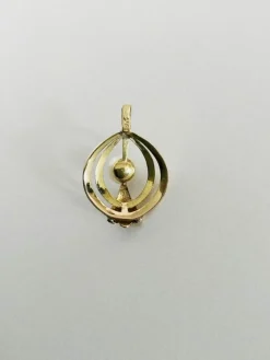 Pendentif Or Et Perle